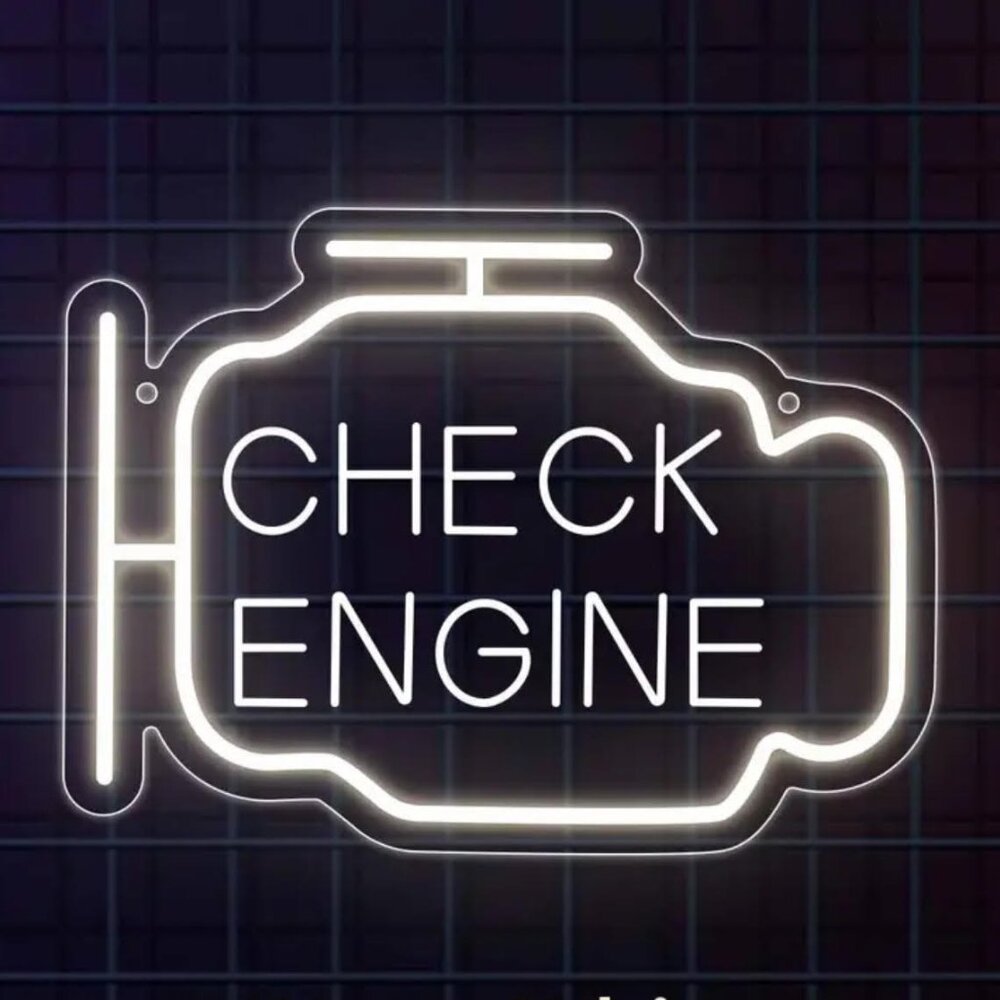 CHECK ENGINE NEON LED SIGN